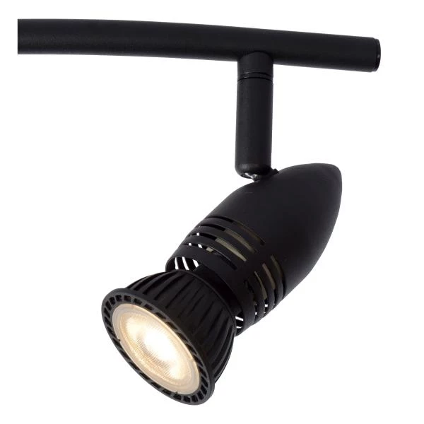 Lucide CARO - Ceiling spotlight - 4xGU10 - Black - detail 1